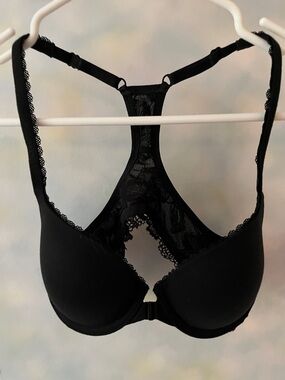 Victoria's Secret Black Lace Racerback Bra